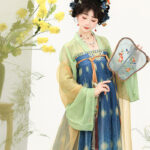 Autumn Women Hanfu Set in Tang Dynasty Style Qixiong Shanqun