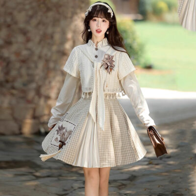 Fashionable Hanfu Set Autumn Womens Casual Dress