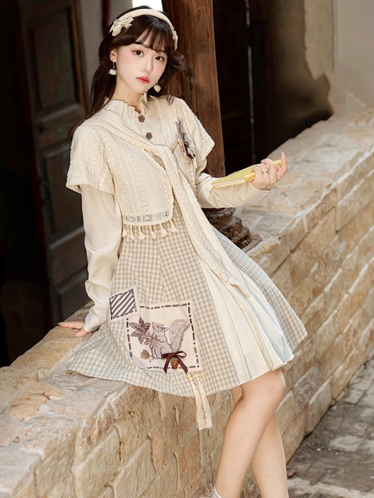 Fashionable Hanfu Set Autumn Womens Casual Dress
