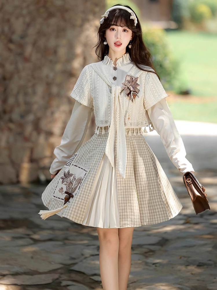 Fashionable Hanfu Set Autumn Womens Casual Dress