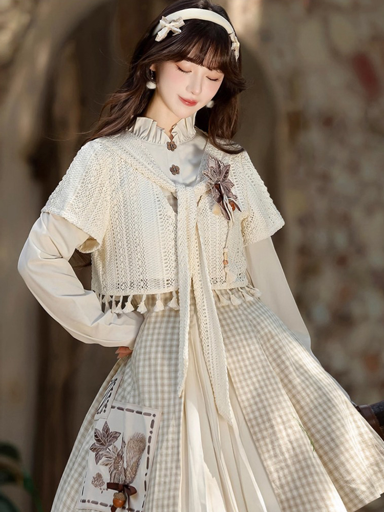 Fashionable Hanfu Set Autumn Womens Casual Dress