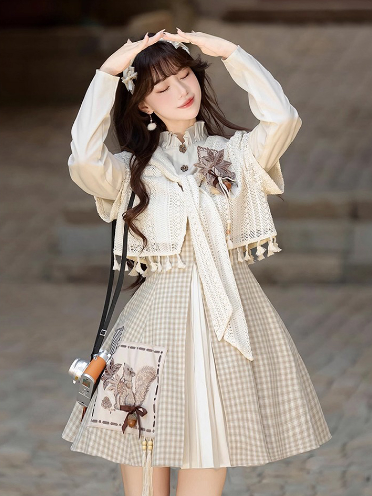 Fashionable Hanfu Set Autumn Womens Casual Dress