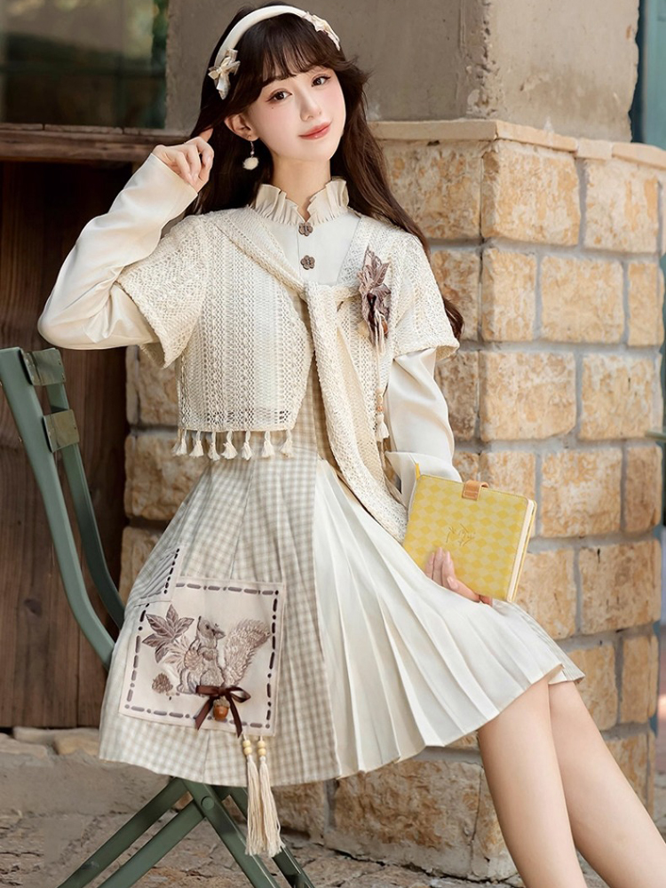 Fashionable Hanfu Set Autumn Womens Casual Dress