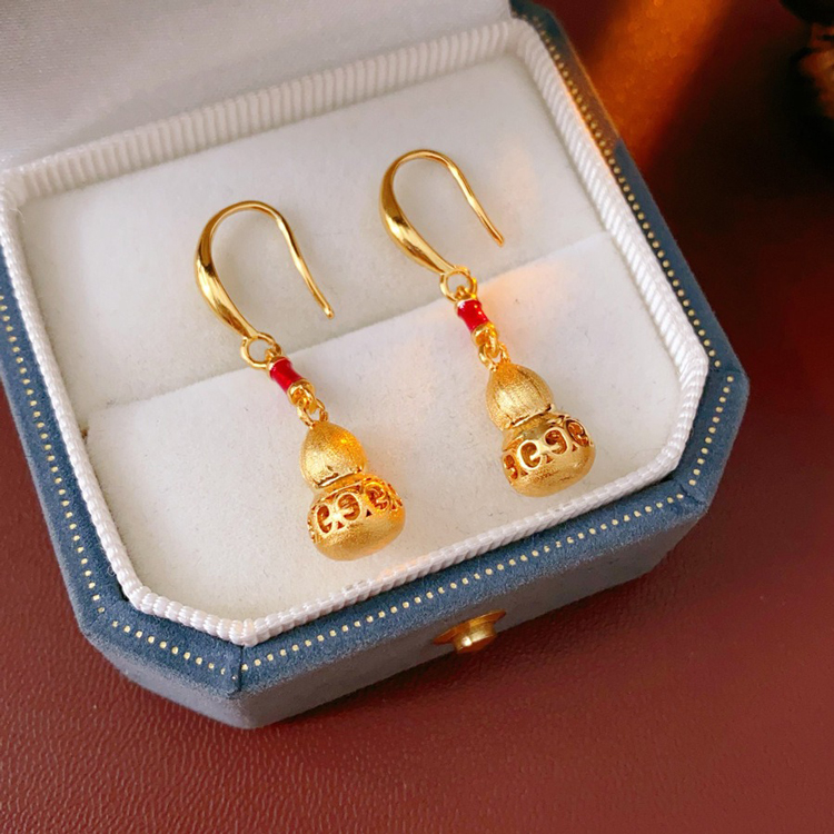 Gourd Pendant Earrings Fashionable Women Vintage Jewelry