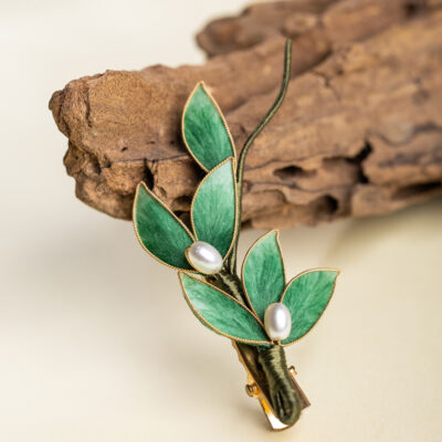 Handmade Velvet Flower Hairpin Traditional Chinese-Style Girl's Everyday Hanfu Accessory