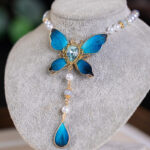 Hanfu Butterfly Necklace Retro Yingluo Pendant