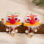 Hanfu Children Hair Accessories Lion Characteristic Headpiece