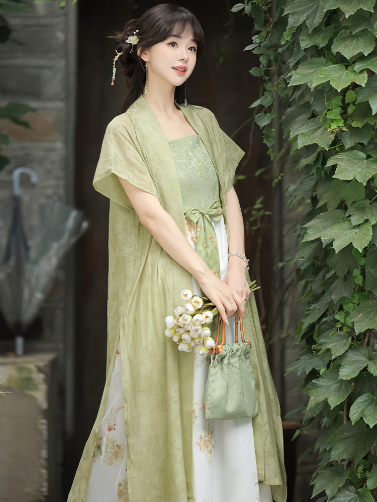 Song Dynasty Casual Women Hanfu Everyday Fashion Dress Set