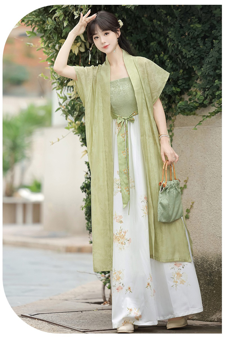 Song Dynasty Casual Women Hanfu Everyday Fashion Dress Set