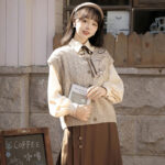 Winter Daily Hanfu Ming Dynasty Set with Maian Skirt
