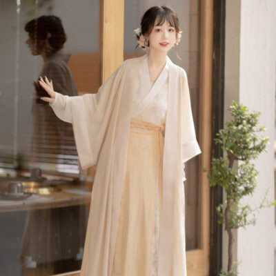 Woman Song Dynasty Fashion Hanfu Autumn Casual Set