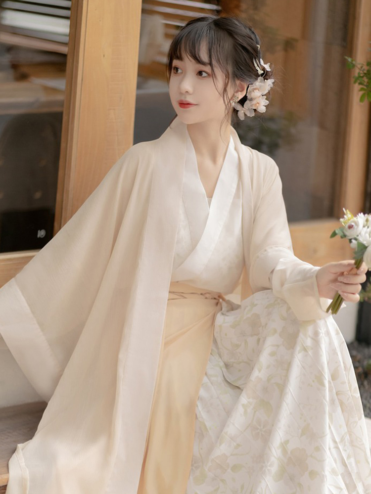 Woman Song Dynasty Fashion Hanfu Autumn Casual Set