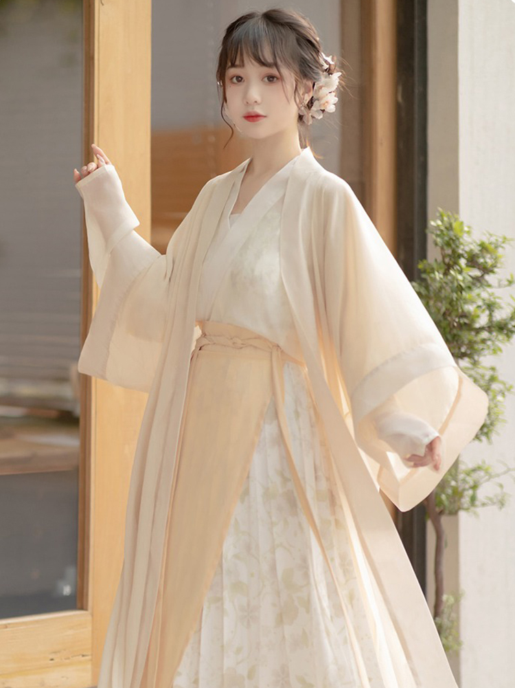 Woman Song Dynasty Fashion Hanfu Autumn Casual Set