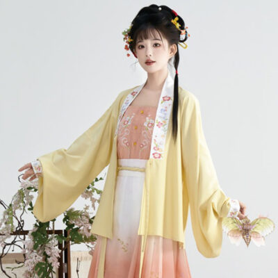 Women Autumn Hanfu Set Mandarin Collar Classic Autumn Ensemble