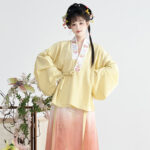 Women Autumn Hanfu Set Mandarin Collar Classic Autumn Ensemble
