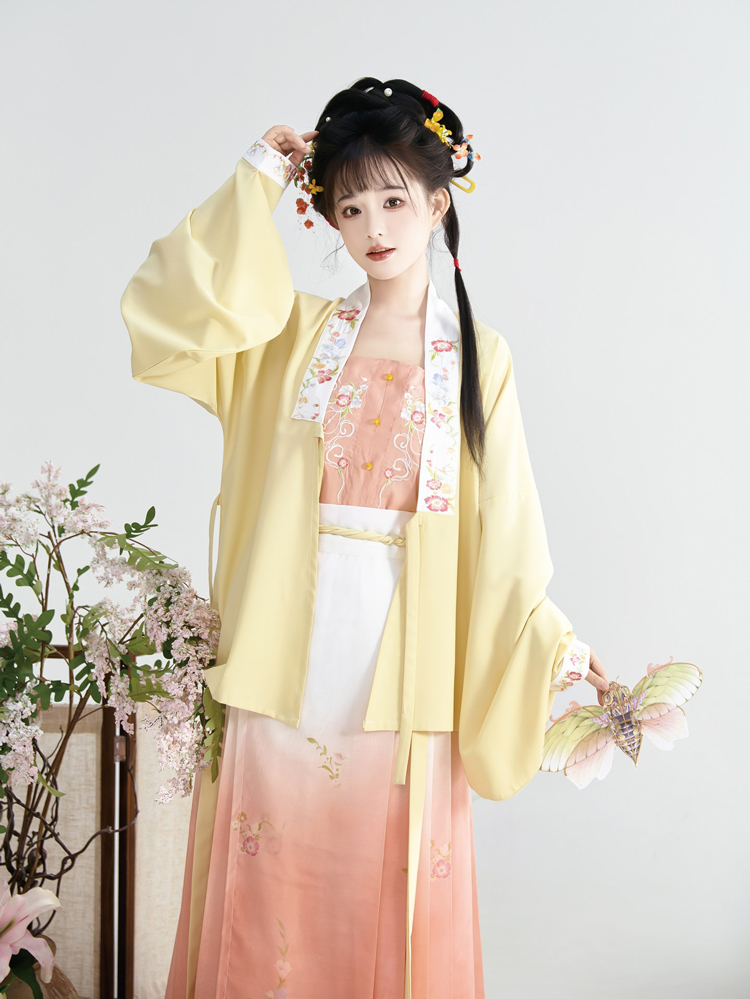 Women Autumn Hanfu Set Mandarin Collar Classic Autumn Ensemble
