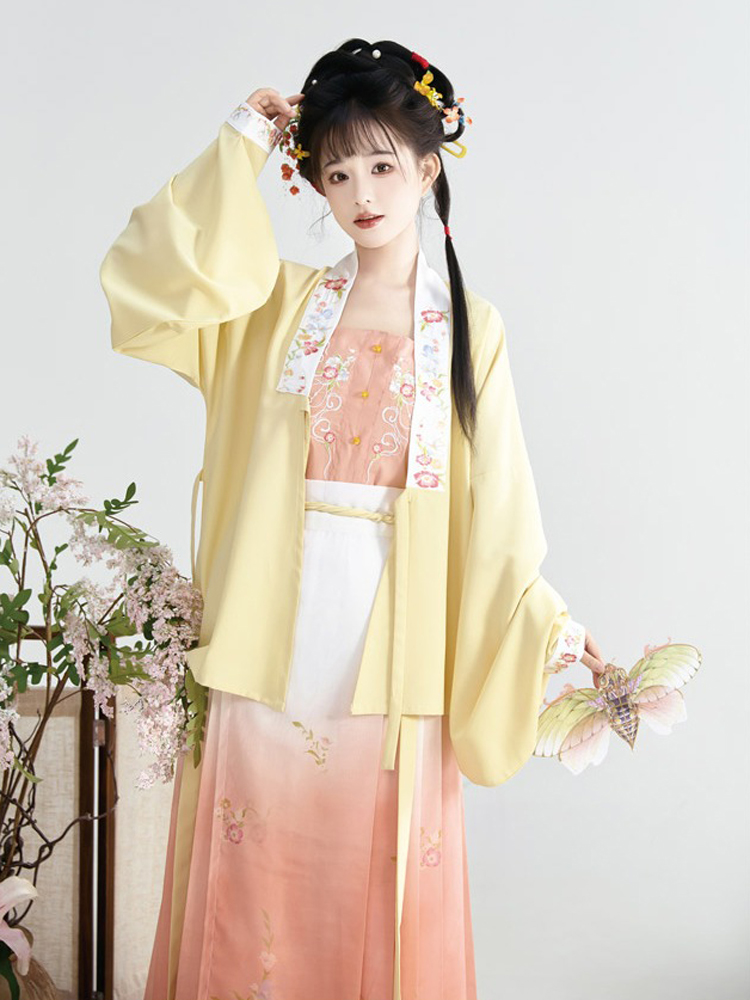 Women Autumn Hanfu Set Mandarin Collar Classic Autumn Ensemble