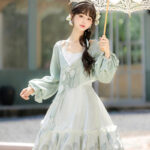 Women Autumn New Style Hanfu-Inspired Dress Set with Modified Han Elements