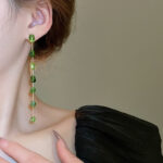 Women Fresh Tassel Earrings Geometric Vintage Ear Accessories