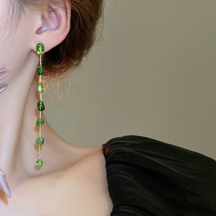 Women Fresh Tassel Earrings Geometric Vintage Ear Accessories