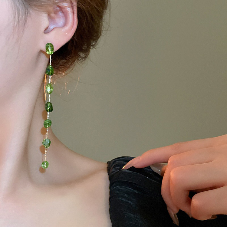 Women Fresh Tassel Earrings Geometric Vintage Ear Accessories