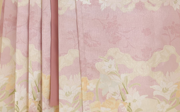 Women Ming Dynasty Winter Hanfu Square-Neck Top Thickened Casual Set