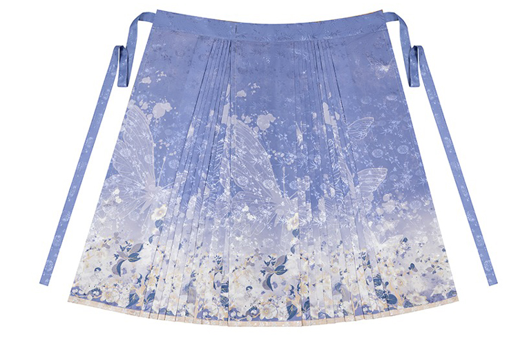 Ming Dynasty Women Long Coat and Maian Skirt Bijia Set