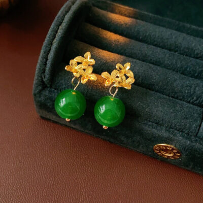 Retro Hanfu Women Earrings Unique Floral Ear Accessories