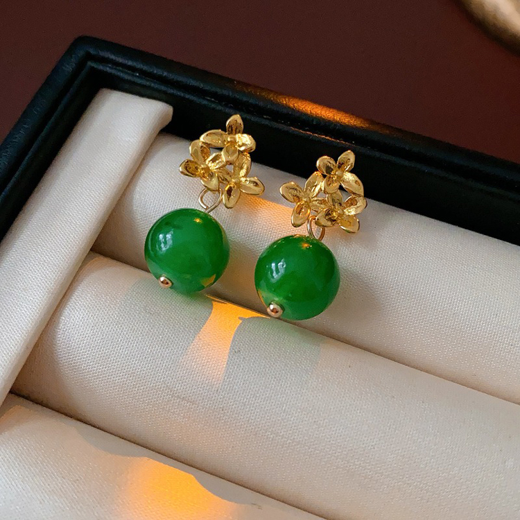 Retro Hanfu Women Earrings Unique Floral Ear Accessories