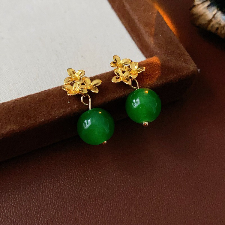 Retro Hanfu Women Earrings Unique Floral Ear Accessories