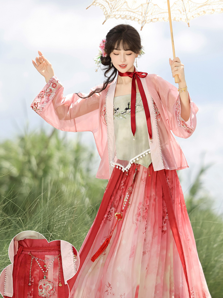 Song Dynasty Women Hanfu Autumn Swallow Ethereal Skirt Set 
