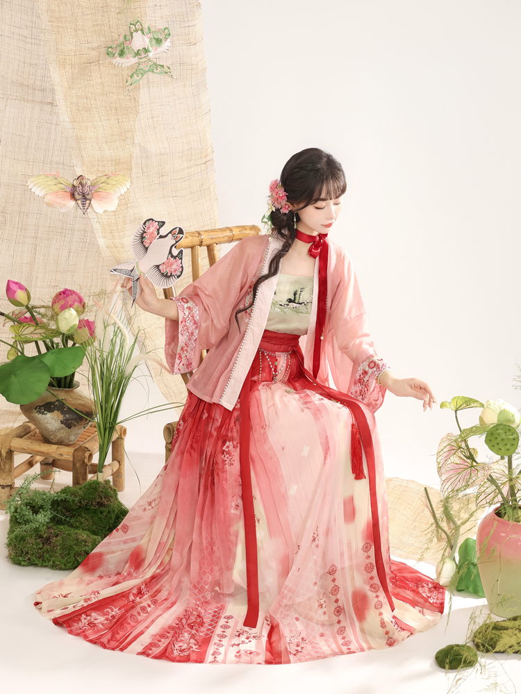 Song Dynasty Women Hanfu Autumn Swallow Ethereal Skirt Set 