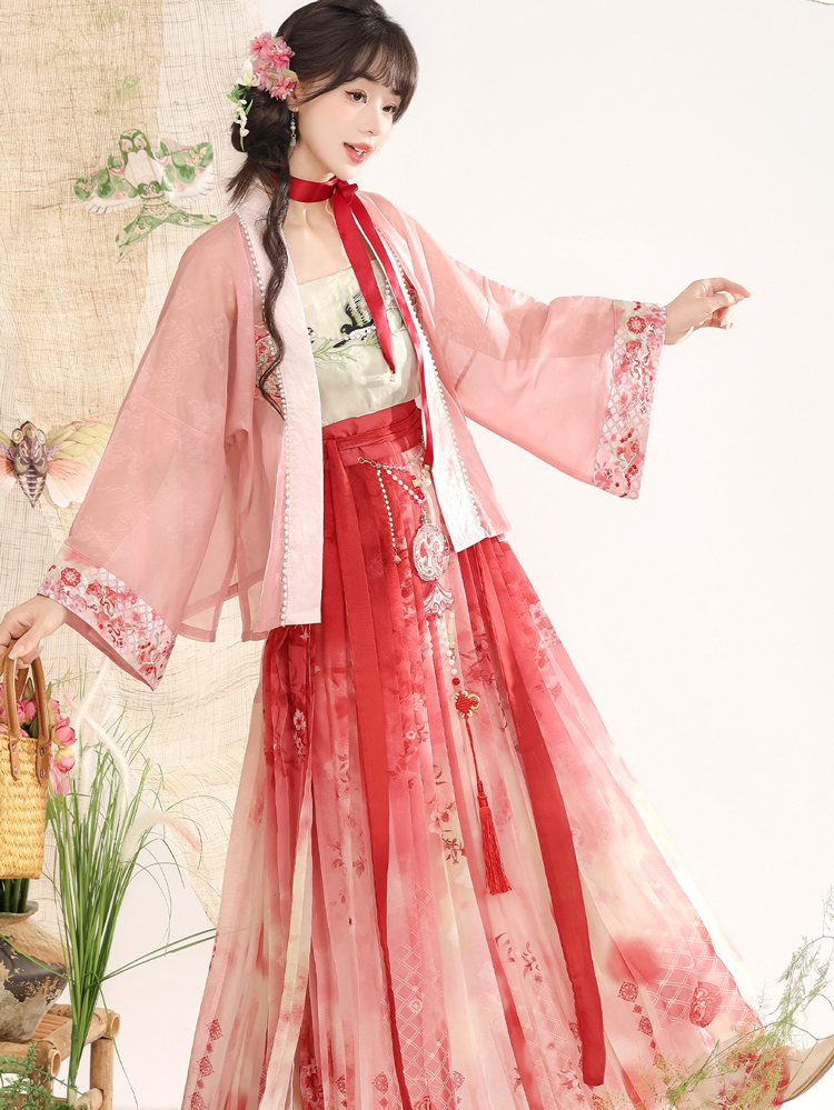 Song Dynasty Women Hanfu Autumn Swallow Ethereal Skirt Set 