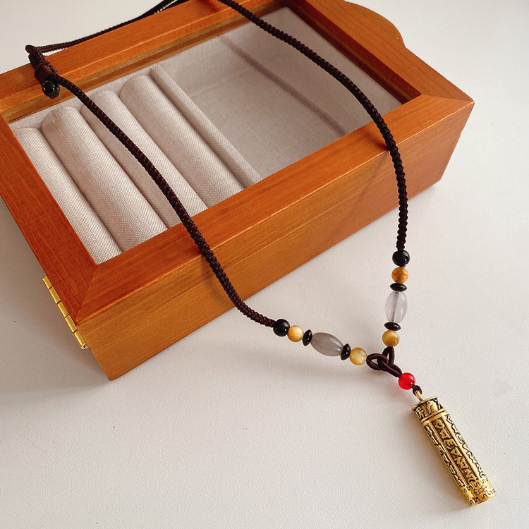 Women Accessories Round Necklace Vintage Niche Jewelry