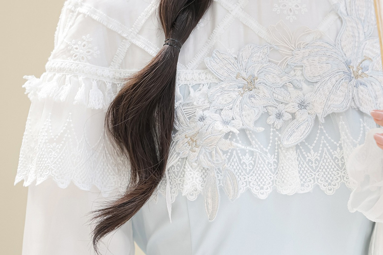 Women Autumn Hanfu Han Element Lily Long-Sleeve Dress