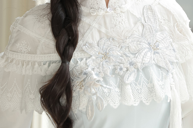 Women Autumn Hanfu Han Element Lily Long-Sleeve Dress