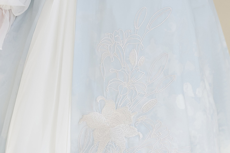 Women Autumn Hanfu Han Element Lily Long-Sleeve Dress