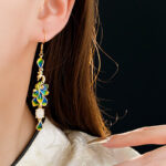 Women Fashion Earrings Vintage Peacock Ear Accessories