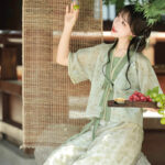 Women Fresh Summer Hanfu Jasmine Tang Dynasty Style
