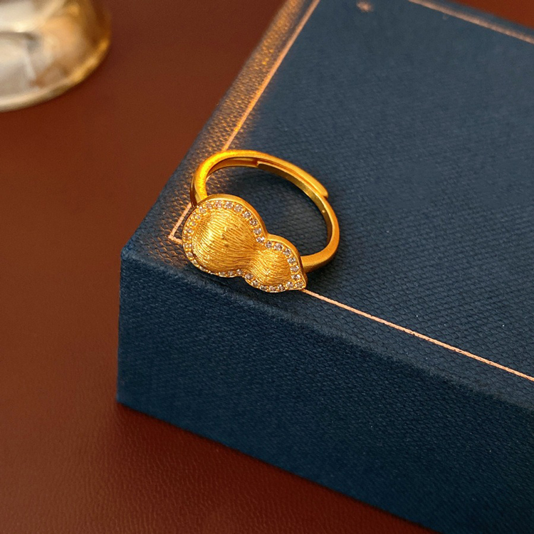 Women Ring Vintage Cheongsam Pairing Niche Gourd Hand Jewelry For Hanfu