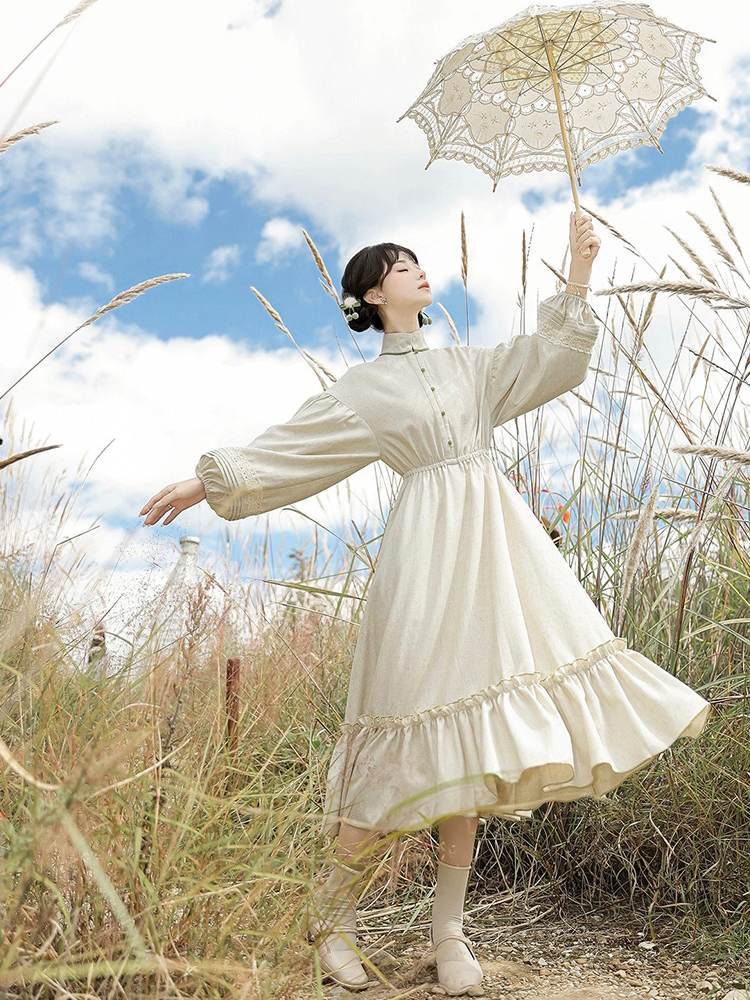 Women Winter Fashion Hanfu Chinese Dress Daily Wear 