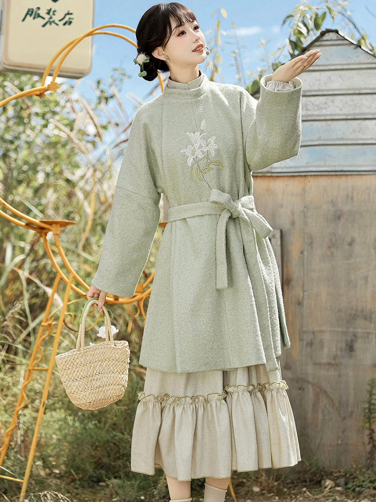 Women Winter Fashion Hanfu Chinese Dress Daily Wear 
