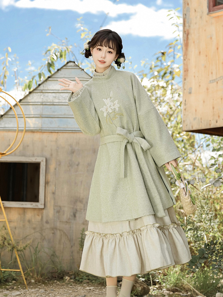 Women Winter Fashion Hanfu Chinese Dress Daily Wear 