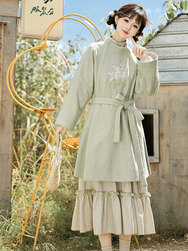 Women Winter Fashion Hanfu Chinese Dress Daily Wear 