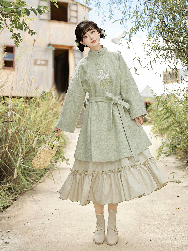Women Winter Fashion Hanfu Chinese Dress Daily Wear 