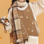 Women Winter Fashion Hanfu Round Neck Brown Daily Set