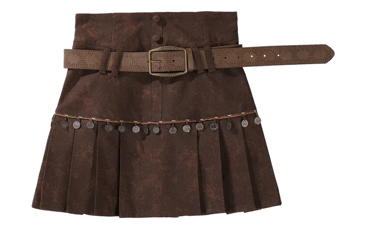 Autumn Women Fashionable Han Elements Cape Skirt Set