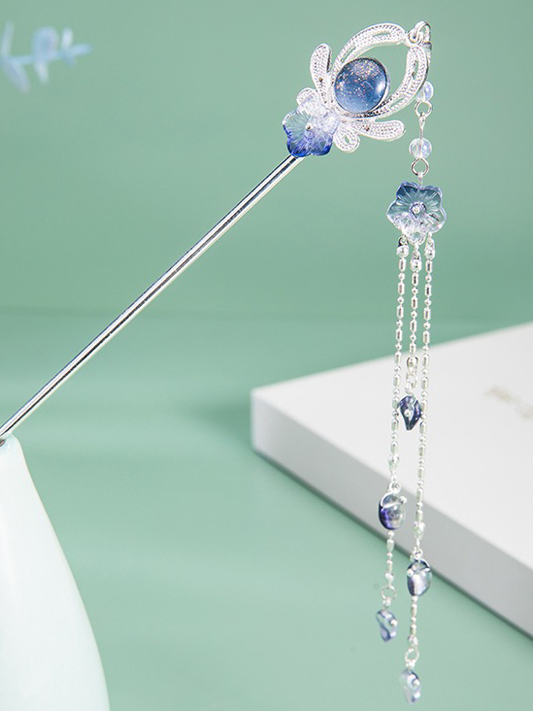 Ancient-Style Hairpin Retro Buyao Hanfu Accessories Tassel Hairpin