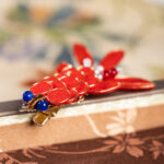 Koi Fish Hair Clip Red Velvet Everyday Hanfu Accessory Retro Hairpiece