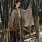 Classic Blue Necklace Ming Dynasty Hanfu Accessory Long Style Yingluo